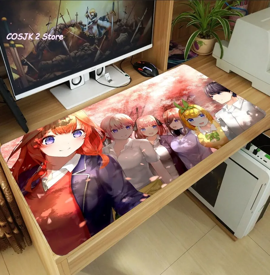 Anime The Quintessential Quintuplets Nakano Miku Yotsuba Mouse Pad Lap Pc  Gaming Desk Keyboard Mat Thicken Anti-Slip Playmat | Lazada PH
