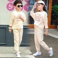 COD DTRUTYUYTUU [ZY] 90-160CM Childrens Cotton Linen Casual Pants Mosquito Baby Thin Style Air-Conditioned Boys Girls Loose Sports Bloomers Pajamas Home Korean Version Children