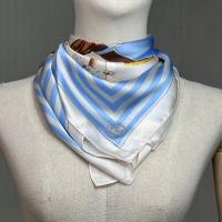 LOF FI CIEL Scarf Silk 100% ผ้าพันคอพิมพ์ลายสีสันสดใสใช้ได้หลายโอกาส (FL5MSB)