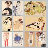 โปสเตอร์ Egon Schiele ของร่างกายร่างสีที่สมบูรณ์แบบสำหรับห้องนั่งเล่นที่ทันสมัยตกแต่งผนังศิลปะ