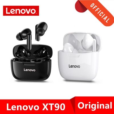 [Orange home earphone cover] Lenovo TWS บลูทูธ5.0หูฟัง XT90ไร้สายกีฬาหูฟัง IPX5ชุดหูฟังกันน้ำปุ่มสัมผัสสนับสนุนผู้ช่วยเสียง