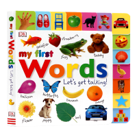 DK publishes my first words let S get talking enlightenment English original picture book parents and children fun cognition cardboard book 0-3 3-6 years old imported English book