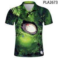 New Summer Totoro 3D Printed Polo Homme Fashion Camisas Polo Shirt Men Streetwear Casual Hombres Harajuku Cool Short Sleeve