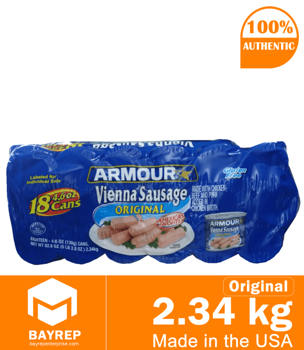 Armour Vienna Sausage Bites Original Gluten Free, 18Pack Lazada PH