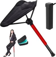 Portable Retractable Camping Stool Outdoor Travel Aluminum Alloy One Leg Stool Adjustable Furniture Folding Chair Fishing Seat