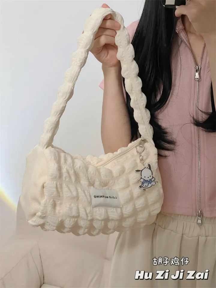 Riapawel Girl's Korean Fashion Cloud Bubble Tote Bag