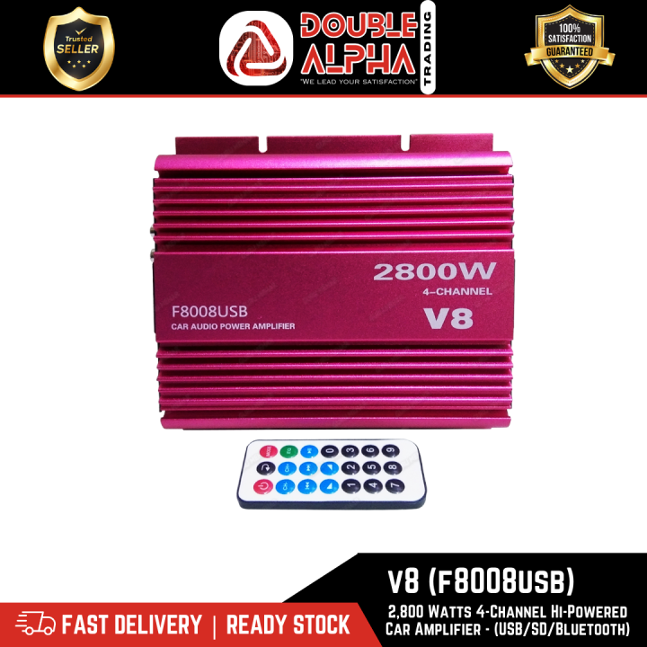 DOUBLE ALPHA TRADING 4 CHANNEL 2800 WATTS HIGH POWER CAR AMPLIFIER