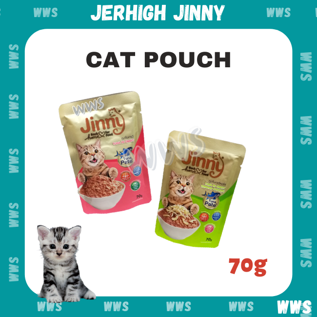 Jerhigh Jinny Cat Pouch # Tuna in Gravy & Tuna in Gravy Topping Chicken ...