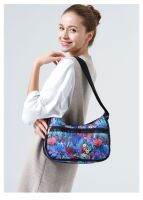 Lesportsac 2023 ฤดูร้อนใหม่กระเป๋าสะพายข้างแฟชั่นลายดอกไม้กระเป๋าสะพาย7520