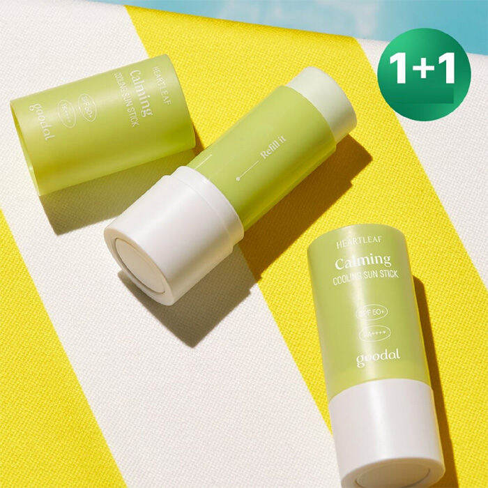 goodal Heartleaf Calming Cooling Sun Stick 1+1 korea k beauty skin care