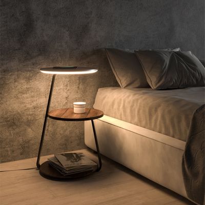 Joylove โคมไฟพื้นเตียงนอนที่วางห้องนั่งเล่นชาร์จไร้สายสร้างสรรค์ดีไซน์โคมไฟโต๊ะกาแฟโซฟาโต๊ะข้างเตียงหนึ่ง