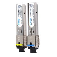 I4JT-COM 2Pcs SC SFP Module Gigabit DDM BIDI Mini Gbic 1000Mbps Fiber Tranceiver Sfp Module Compatible with