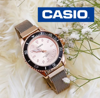 ฟรีกล่อง นาฬิกาแฟชั่น นาฬิกาข้อมือcasio สายแม่เหล็ก ขนาดปัด35มม นาฬิกาcasio คาสิโอ้ผู้หญิง สีพิ้ง/สีเงิน ใส่ทำงาน RC638