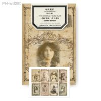 Vintage Yellowed Old Photo Series Stickers DIY Junk Journal Scrapbook Album Diary Mobile Computer Happy Plan Decoration Stickers