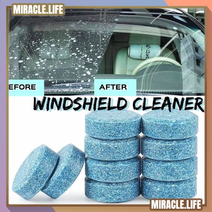 60 Pcs Car Windshield Glass Concentrated Clean Washer Tablets,  Multifunctional Effervescent Spray Cleaner Cleaning Tool, Window Cleaner 