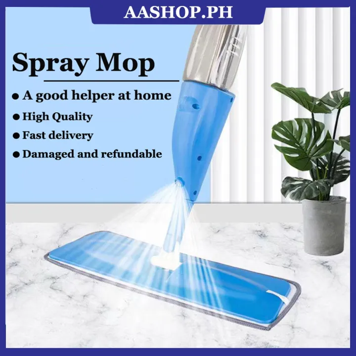 Spray Mop 360Degree Spin mop Head Flat Floor Cleaner Water mop with ...