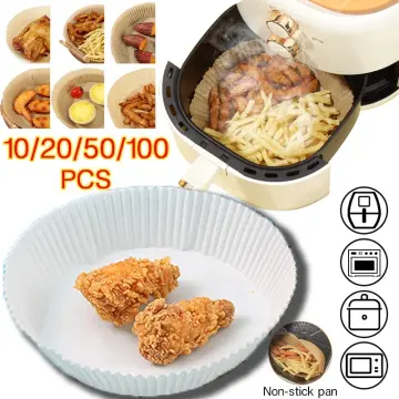 50/100pcs Non-Stick Air Fryer Liners for Oil-Free Cooking - Disposable  Paper Accessories for Square and Round Fryers