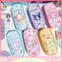 กระเป๋าดินสอ ซานริโอ้ PU แบบซิป กล่องดินสอ ใส่เครื่องเขียน น่ารัก Sanrio