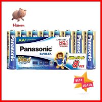 ถ่านอัลคาไลน์ PANASONIC AA EVOLTA แพ็ก 8 ก้อนALKALINE BATTERY PANASONIC AA EVOLTA PACK 8 **ของแท้100%**