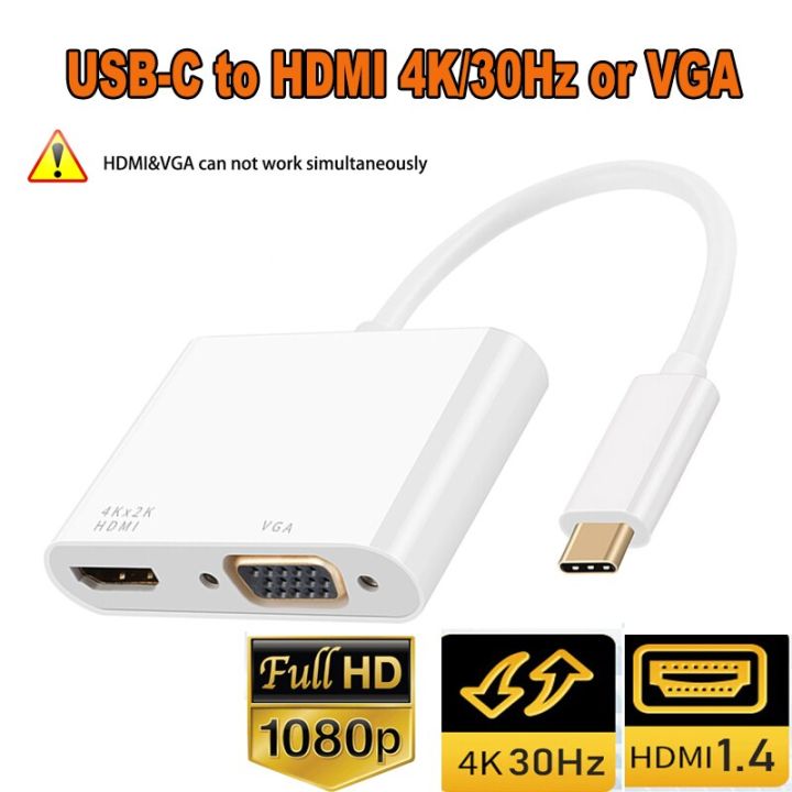 usb-c-to-hdmi-4k-usb-ตัวรับ-vga-3-1-type-c-to-vga-usb-usb-3-0-pd-อะแดปเตอร์ท่าเรือฮับหลายพอร์ตแปลงสำหรับ-macbook-นินเทนโดมืออาชีพ