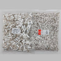 100PCS Non-Insulated Butt Wire Connector Ferrules,ดีบุกชุบทองแดงขั้วสายไฟ 0.5-35mm2 22-10 AWG-iewo9238