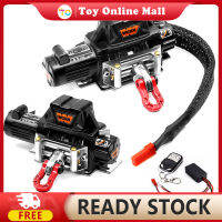 จัดส่งรวดเร็วรถ RC กว้านไฟฟ้าเครื่องกว้านโลหะอุปกรณ์เสริมที่อัปเกรดแล้วเข้ากันได้กับ SCX 10 90046 D90 Traxxas TRX4 REDCAT