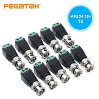 ▬┇ 10PCS BNC Connectors for AHD Camera CVI Camera TVI Camera CCTV Camera Coaxial/Cat5/Cat6 Cables