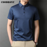 COODRONY Brand High Quality Summer Classic Pure Color Casual Short Sleeve 100 Cotton Polo-Shirt Men Soft Cool Clothing C5203S