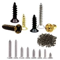 100pcs Mini Phillips Flat Countersunk Head Self Tapping Screw 2x5mm 2x6mm 2x8mm 2x10mm 2.5x6mm 2.5x8 2.5x10 2.5x12 3x8mm Screws Fasteners