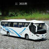 Diecast 1:36เครื่องชั่งโลหะผสม BYD C9ใหม่พลังงานรถบัสไฟฟ้าจำลองโลหะรถบัสยานพาหนะรุ่น Aldult คอลเลกชันจอแสดงผลของเล่นรถร้อน