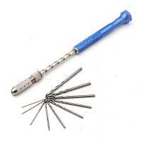 iho▲  extended semi-automatic 0.5-3mm hand twist drill amber plastic circuit board drilling tool set for use