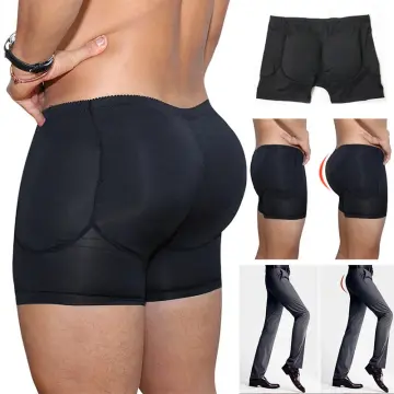 Men Padded Hip Enhancer Booty Booster Pants Boxer Briefs Body Shaper  Underwear