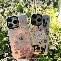 NLWVXLaser IMD Aurora เหมาะสม11ข้อความรวมทุกอย่าง DIY14Pro การ์ตูน iPhone 13เคส XR