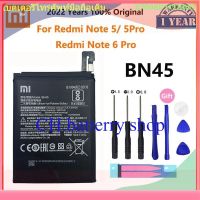 100% Orginal Xiao mi  BN45 4000mAh แบตเตอรี่ For Xiaomi Redmi Note 5 Note5 Note6 6 Pro High Quality Phone แบตเตอรี่