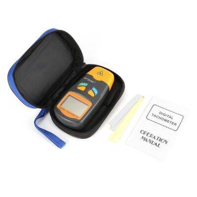 Elife DT2234C + LCD Digital Mini เครื่องวัดวามเร็วแบบไม่สัมผัสภาพ RPM Speed Tester