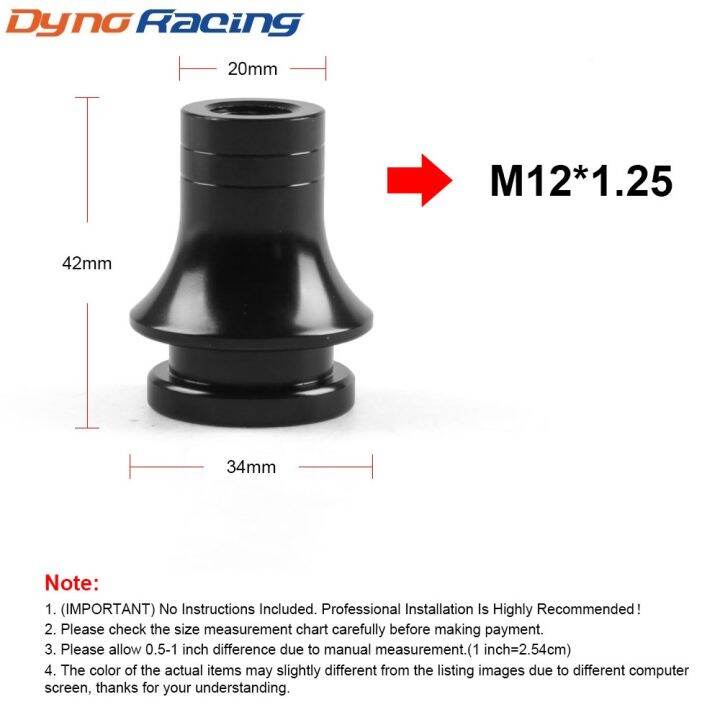 Universal M12X1.25 Thread Shift Knob Adapter Manual Gear Shifter For