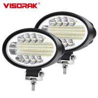 VISORAK รถกระบะ SUV รถยกรถไถ5นิ้ว4X 4ไฟ LED รูปไข่ IP68เบาสำหรับรถบรรทุก Volvo 4Wd รถจี๊ปฟอร์ด Hummer