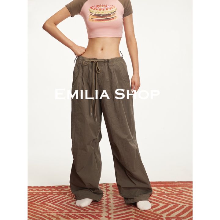 a20m02u-y2k-ใหม่-2023-กางเกงขายาวผู้หญิง-กางเกงเอวสูง-กางเกงขายาว-shop-emilia