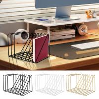 Slot File Holder Small Bookshelf For Desk With 8 Slots Iron Art Desk Organizer Textbook Rack File Sorter Home Decor Photograph Props Supporter fine