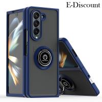 เคสโทรศัพท์ใหม่สำหรับ Samsung Galaxy Z Fold5 ฝาครอบลายด้านข้างเคสไอโฟนใส่เนื้อแมทท์ขาหนีบอเนกประสงค์ป้องกันรวมทุกอย่างสำหรับ Samsung Galaxy ZFold 5เคส