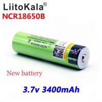 ถ่านชาร์จ liitokala 18650 3400mah ใหม่ แท้ 100 %  NCR18650B 3400 Li-Ion แบตเตอรี่ชาร์จไฟได้ 1 ก้อน