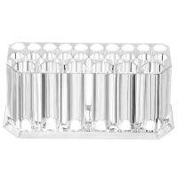 Plastic Makeup Brush Storage Organizer with 26 Slots for Bathroom Countertop, Vanity to Hold Eye/Lip Pencils,Brushed