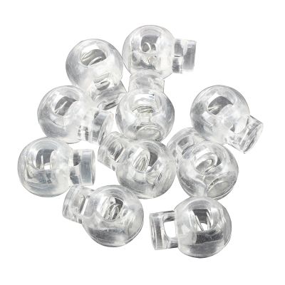 Plastic Toggle Spring Stop Single Hole String Cord Locks 10 Pcs