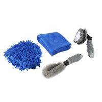 4 Pcs Car Vehicle Cleaning Set Wheel Wash Brush Wheel Rims Tire Washing Brush Auto Scrub Brush Car Wash Tools