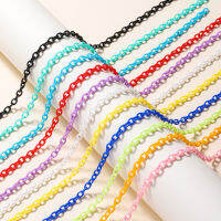 St.kunkka 50ซม. 1Pcs สีสัน Chain พลาสติก Chain Links อะคริลิค Link Chain Lobster Clasp พวงกุญแจสำหรับสร้อยคอสร้อยข้อมือ