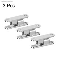 ✺ UXCELL High Quality 3Pcs 36mm Long Cupboard Zinc Alloy 90 Degree Detachable Door Hinge Silver Tone installation on the door