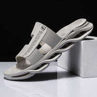 HOT11★สไลด์รองเท้าแตะยางสีขาว Flip Flops ไม่ Cal หนังผู้ชายรองเท้าหนัง Withoutlace รองเท้าแตะ Designer สำหรับ Top ยี่ห้อเทนนิส