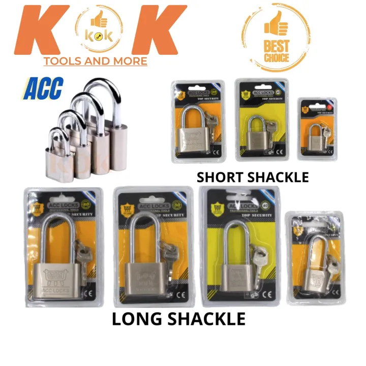Security Padlock Heavy Duty / Stainless Podlock Short / Long Lock For