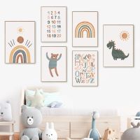 【hot】☊✴  Cartoon Posters Children Canvas Painting Wall Print Picture for Kids Room