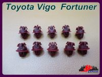 TOYOTA VIGO FORTUNER WHEEL LOCKING CLIP SET (10 PCS.) "MAROON RED" // กิ๊บล็อคโป่งล้อ  สีเลือดหมู (10 ตัว) สินค้าคุณภาพดี